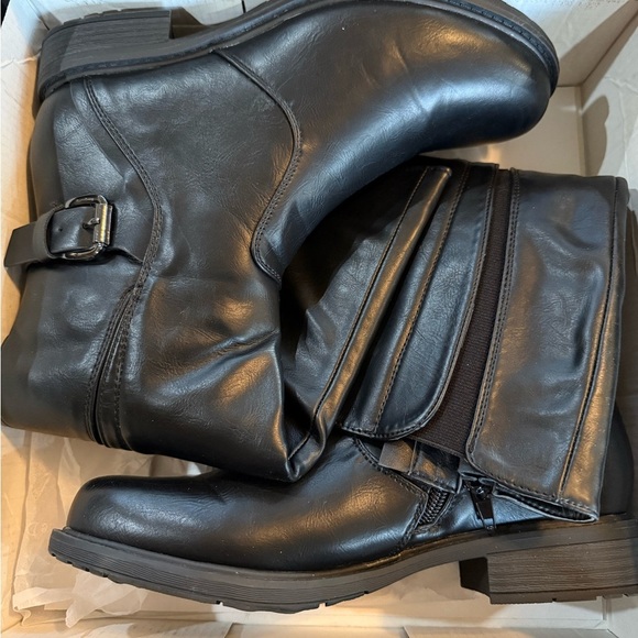 Pierre Dumas Barcelona black knee high boots Size 8M - Picture 7 of 16